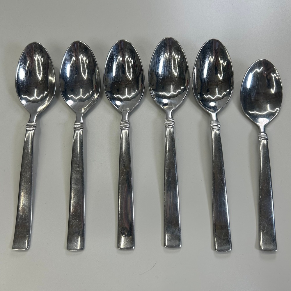 Reed & Barton Regent Heritage Mint Spoons Set 6 Stainless Steel 18/10 Flatware